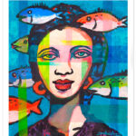 Lámina Muller con peixes V